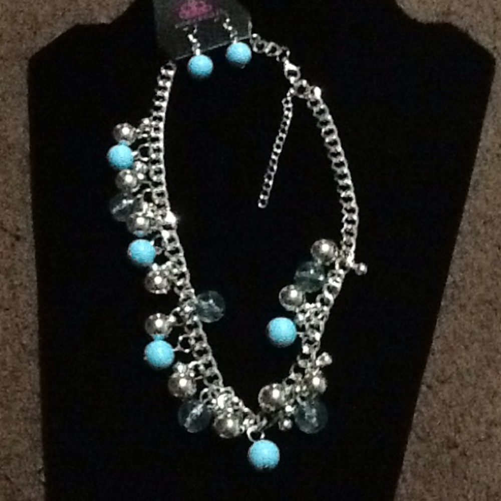 Necklace with matching earrings